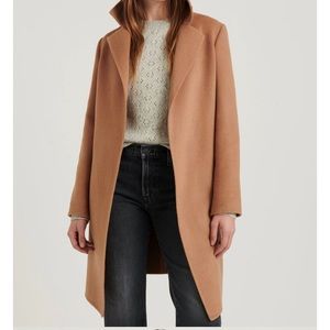 Lucky Brand Wool Wrap Coat - Camel XS